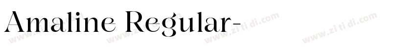 Amaline Regular字体转换